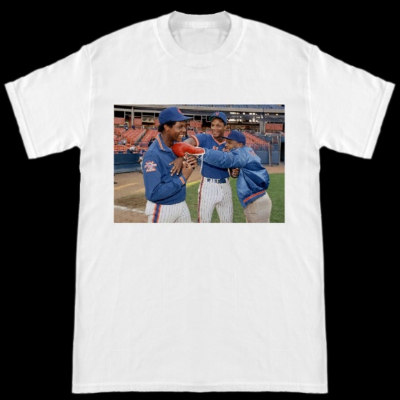 Mike Tyson Doc Gooden Daryl Strawberry Mets Shirt - Picture 1 of 2